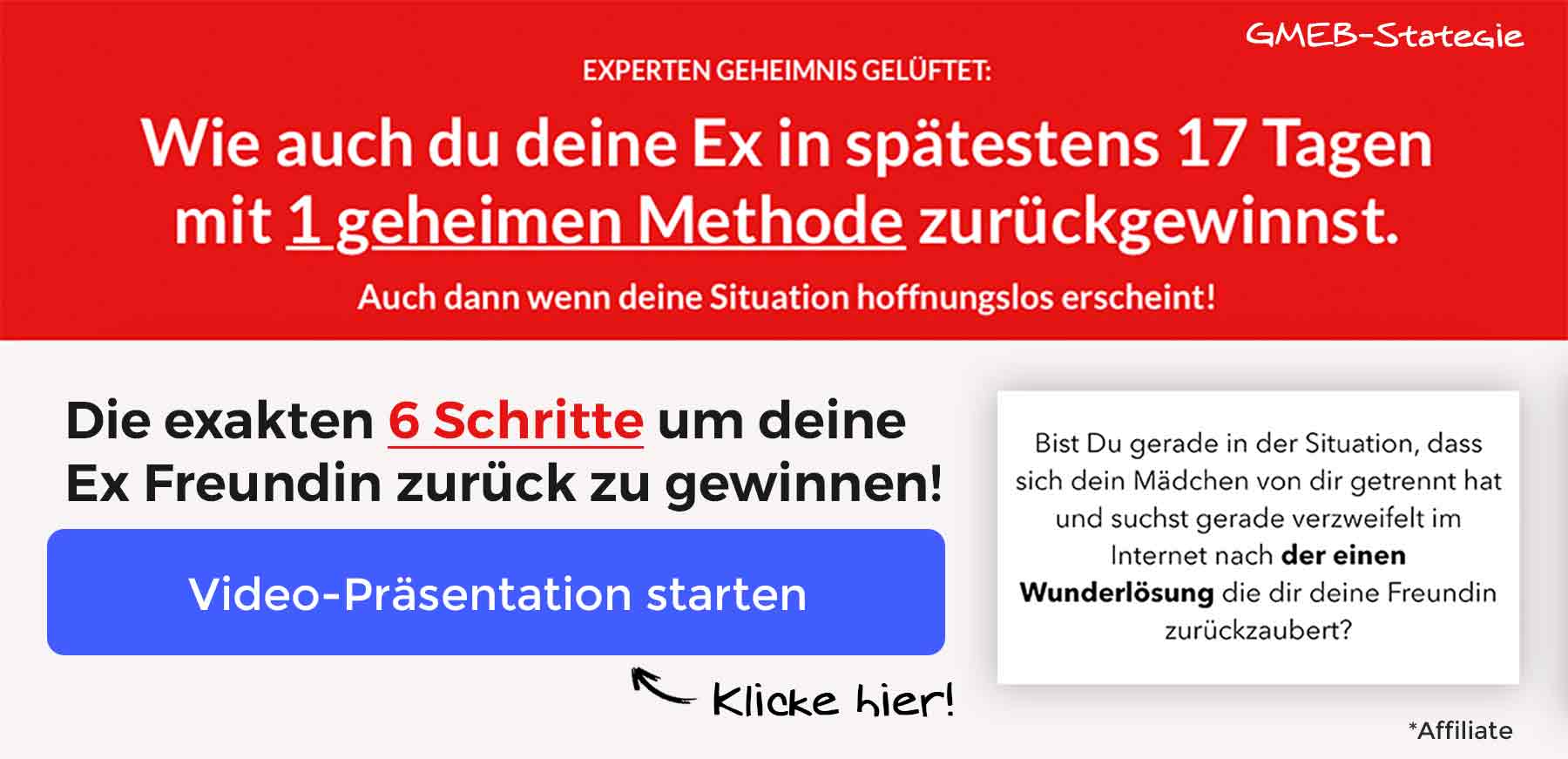 GMBEG Strategie - Ex Freundin zurückgewinnen
